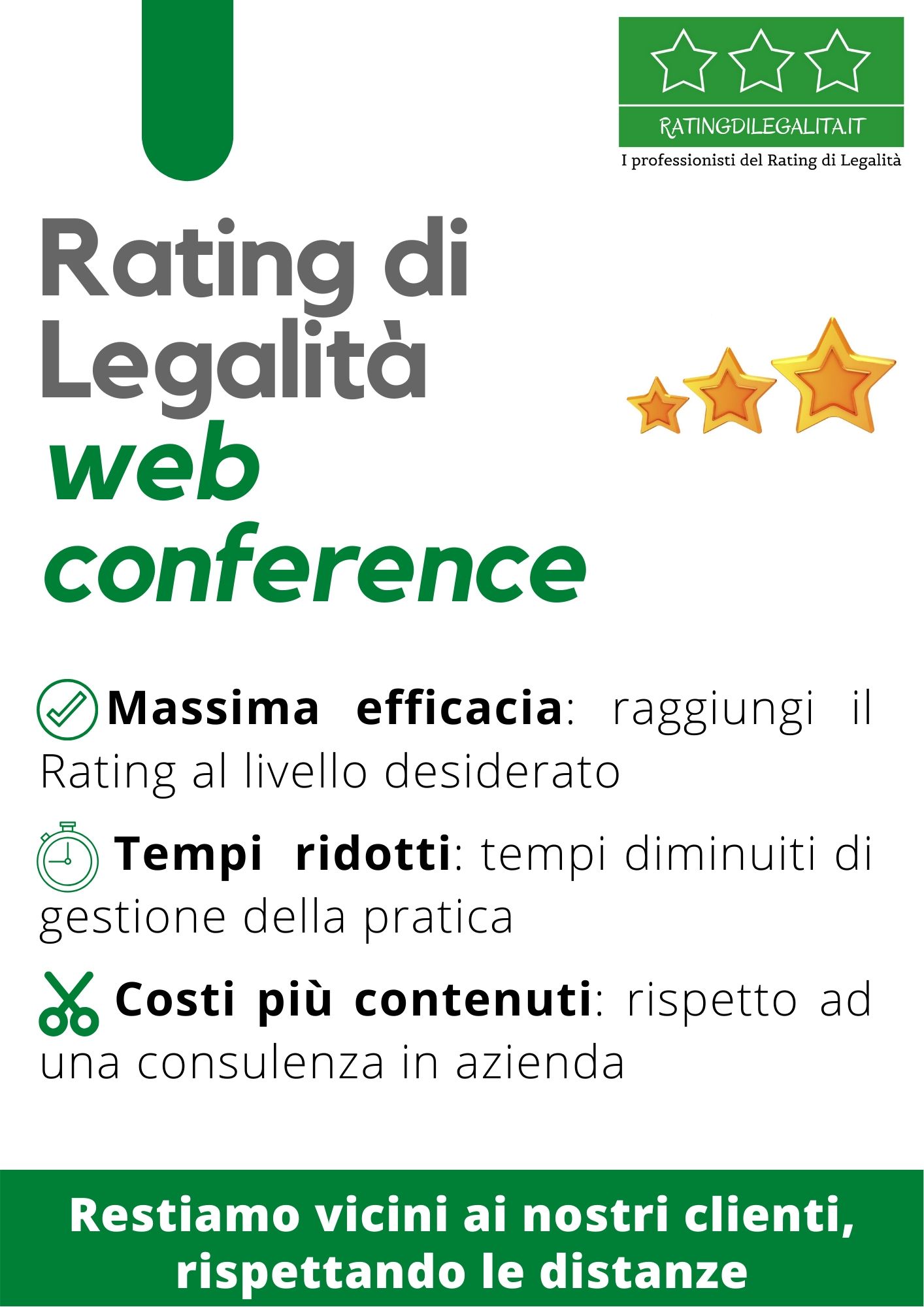 Ratingdilegalita.it a distanza - Rating di legalità